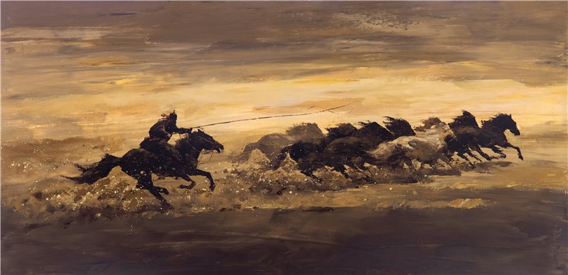 120 cm X 60cm 布面油画