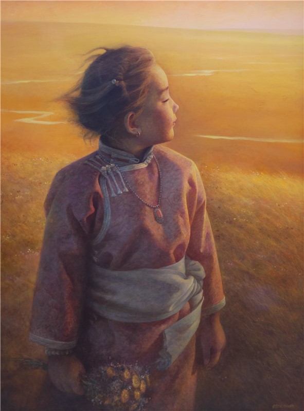 《原乡- 金色原野》100cm X 75cm 布面油画 2016