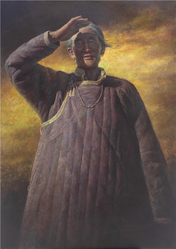 《原乡- 永恒的思念》140cm X 100 cm 布面油画2013