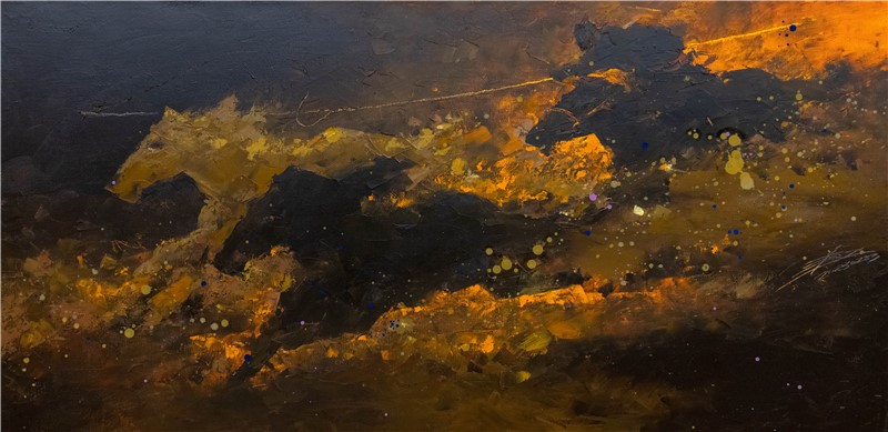 100cm X 50cm 布面油画