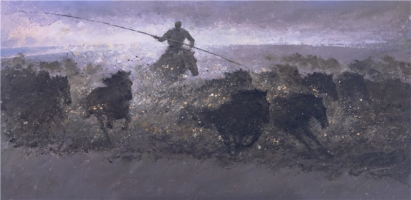 100cm X 50cm 布面油画