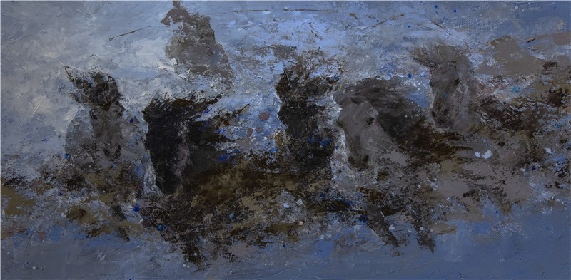 100cm X 50cm 布面油画