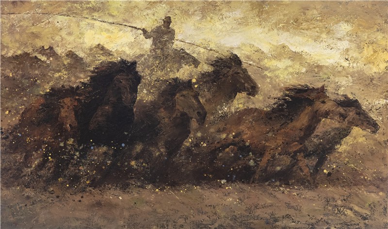 100cm X 60cm 布面油画