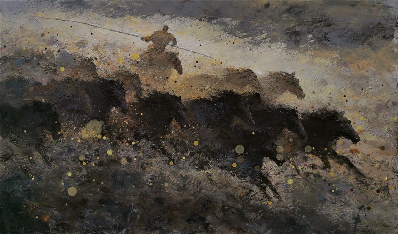 100cm X 60cm 布面油画