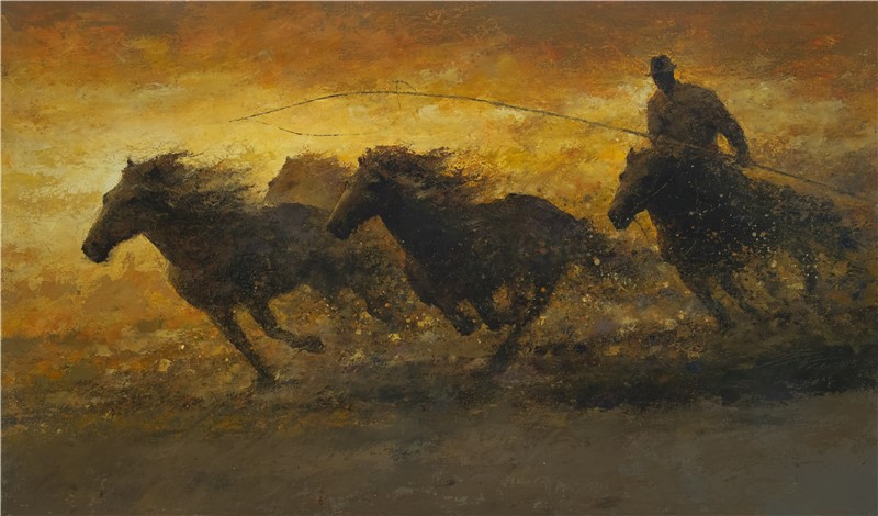 100cm X 60cm 布面油画