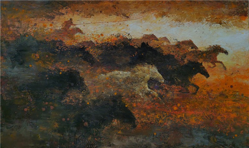 100cm X 60cm 布面油画