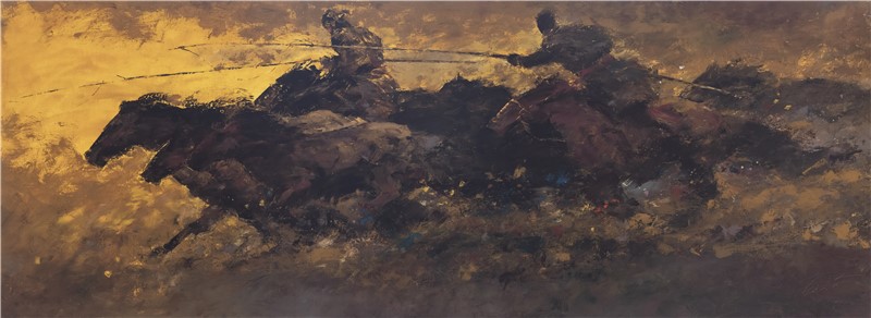 210cm X 80cm 布面油画