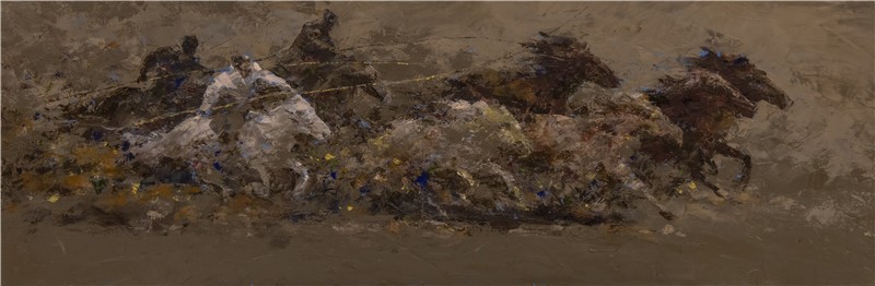 210cm X 70cm 布面油画