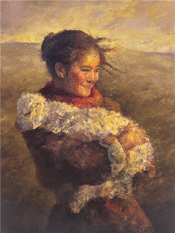 90cm X 60cm 布面油画