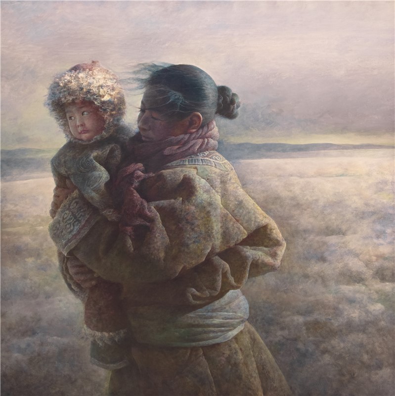 120cm X 120cm 布面油画