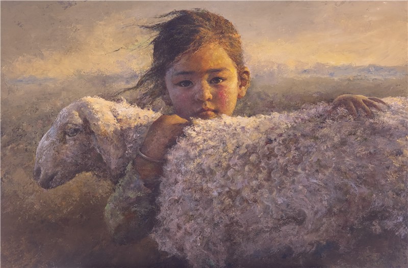 90cm X 60cm 布面油画