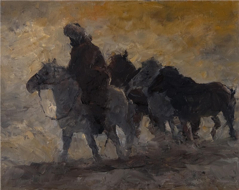 50cm X 40cm 布面油画