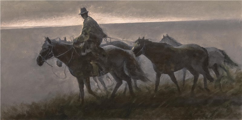 100cm X 50cm 布面油画