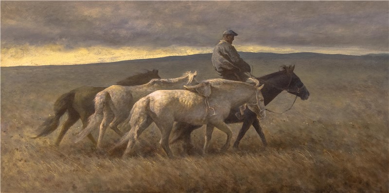 100cm X 50cm 布面油画