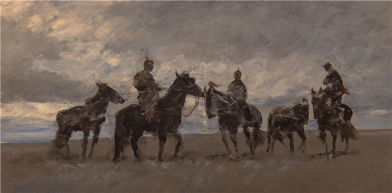 100cm X 50cm 布面油画