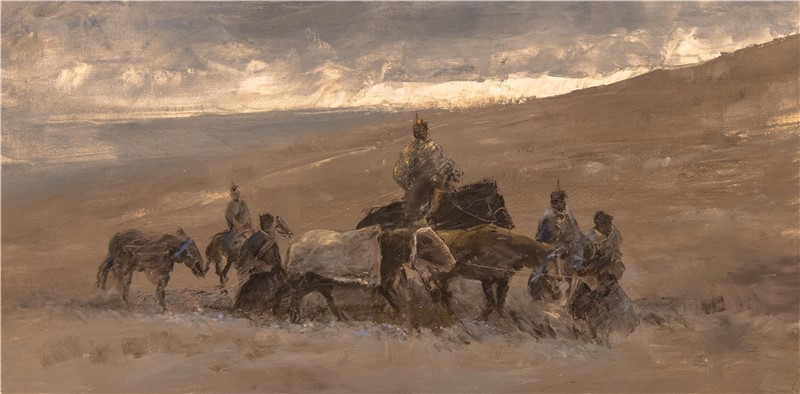 100cm X 50cm 布面油画