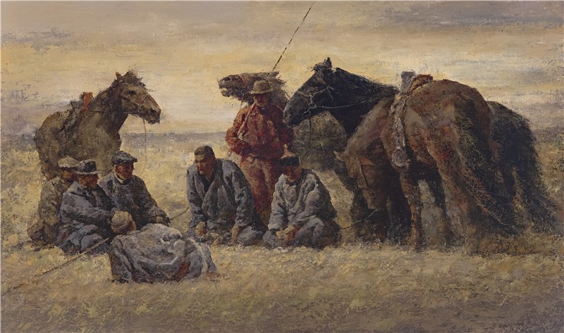 100cm X 60cm 布面油画