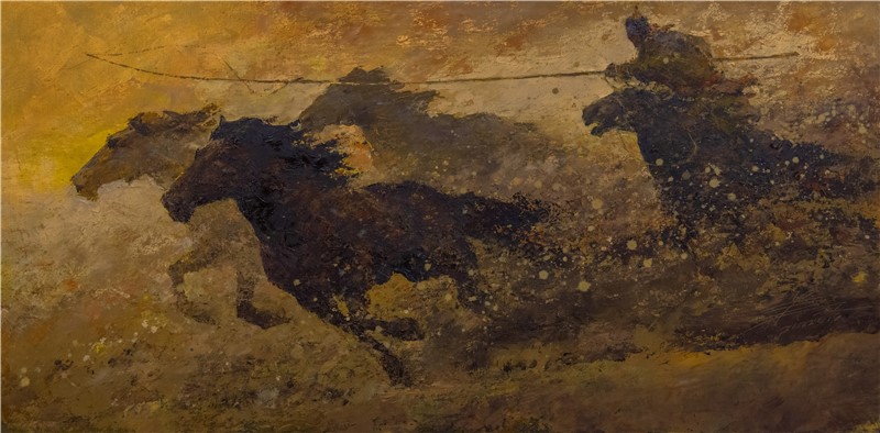 100cm X 50cm 布面油画