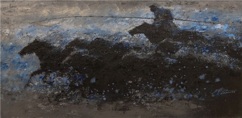 100cm X 50cm 布面油画